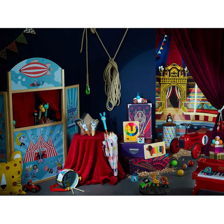 Vilac Puppet Theater, illustrated by Michelle Carlslund