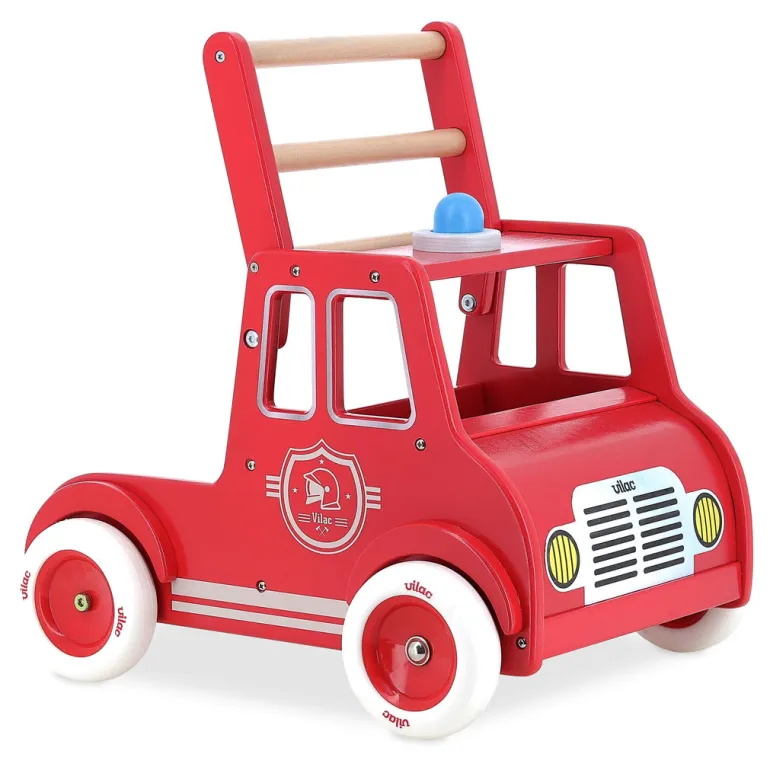 Vilac Push Cart, Fire Truck