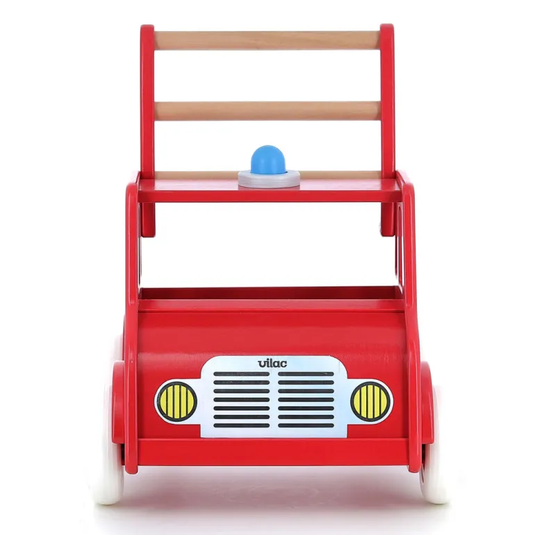 Vilac Push Cart, Fire Truck