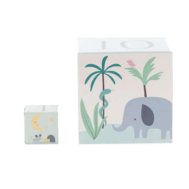 Vilac Stacking Blocks, Animals of the World