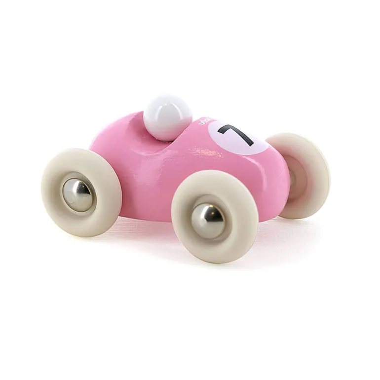 Vilac Vintage Mini Race Car, No. 7 - Pink