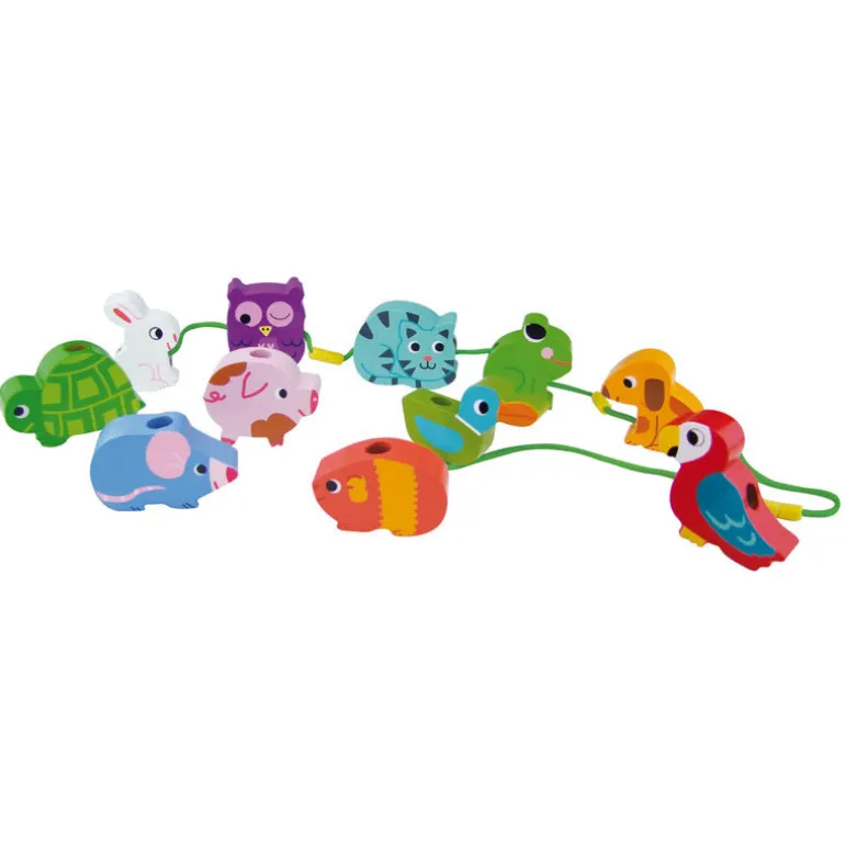 Vilac Wooden Beads, Animals