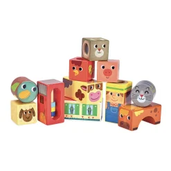 Vilac Wooden Blocks with Sound - Farm Theme