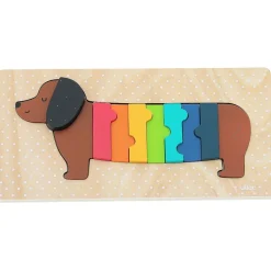 Vilac Wooden Puzzle, Dog by Andy Westface