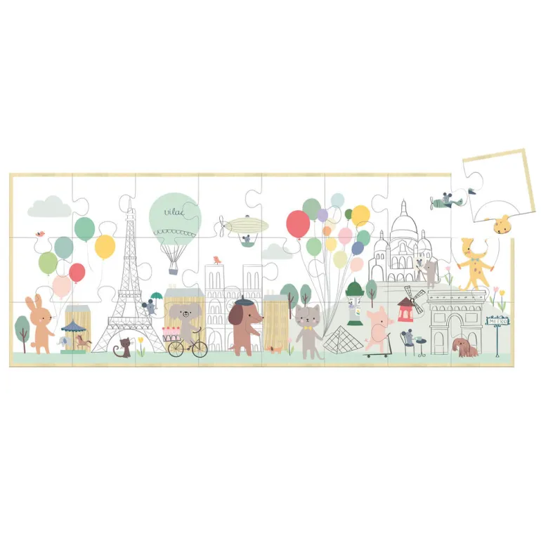 Vilac Wooden Puzzle – 24 Pieces, Paris