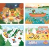 Vilac 4 Wooden Puzzles – Holiday Adventures