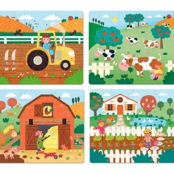 Vilac 4 Wooden Puzzles – Life on the Farm