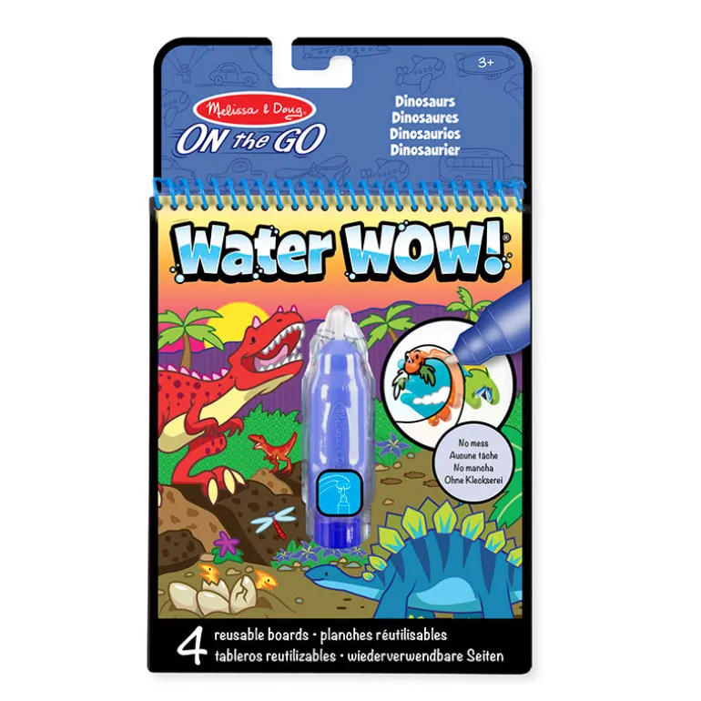 Water-Wow: Reusable Water Painting with Dinosaur Themes